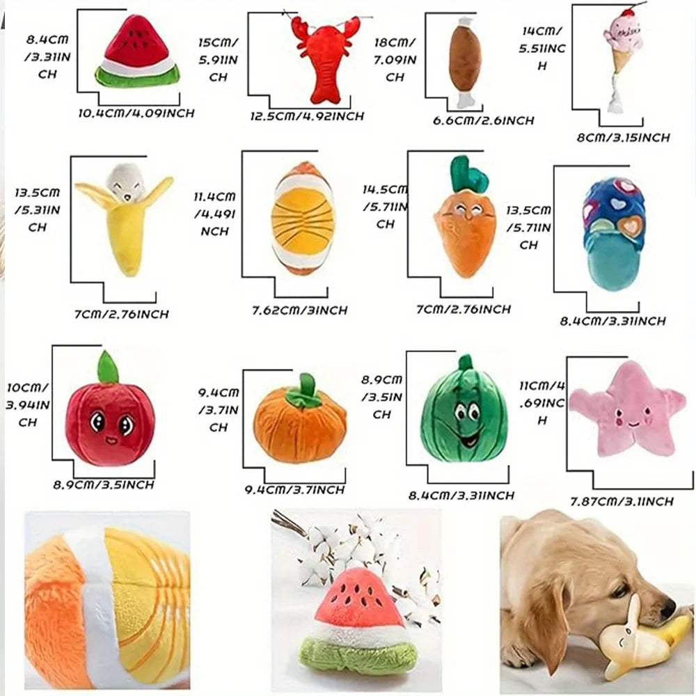 12-Piece Dog Toy Set with Squeaky Toys & Carry Bag – Interactive Chew Toys for Small & Medium Dogs