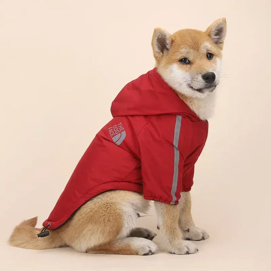 Reflective Waterproof Dog Coat – Warm Hooded Jacket for Small Dogs