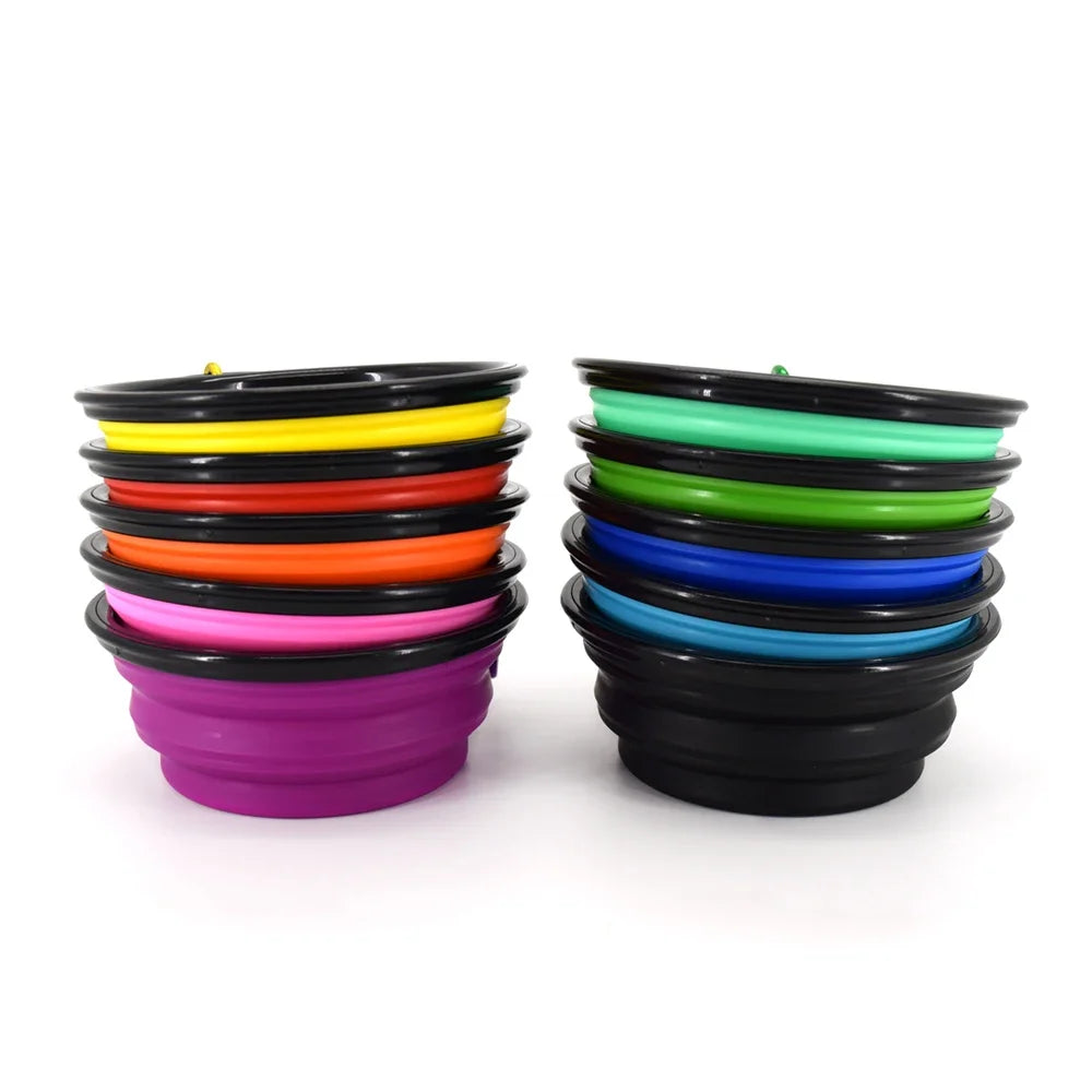 Collapsible Silicone Pet Bowl – Portable Food & Water Dish for Dogs and Cats