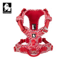 Load image into Gallery viewer, TrueLove Red Floral Pet Harness – No-Pull, Breathable & Reflective for Dogs & Cats
