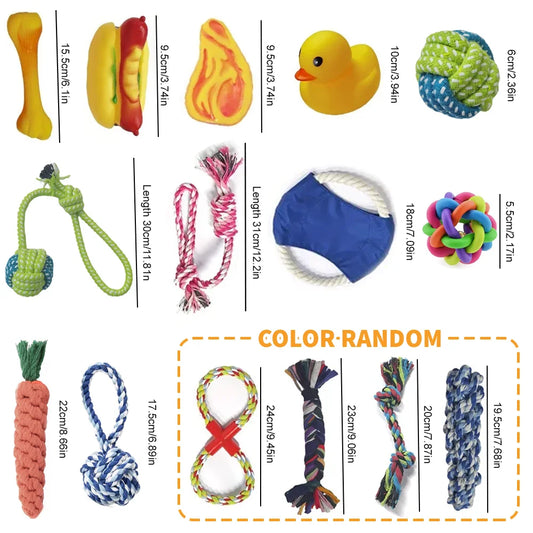 The Ultimate 15-Piece Dog Toys Variety Bumper Pack