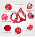 Load image into Gallery viewer, TrueLove Blue and Red Floral Pet Harness – No-Pull, Breathable & Reflective for Dogs & Cats
