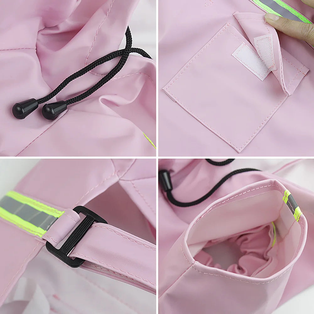 Waterproof Raincoat with Hood and Reflective Details for those Big Adventures Outdoors