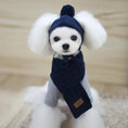 Load image into Gallery viewer, Red Winter Dog Hat & Scarf – Knitted Winter Wear for Puppies
