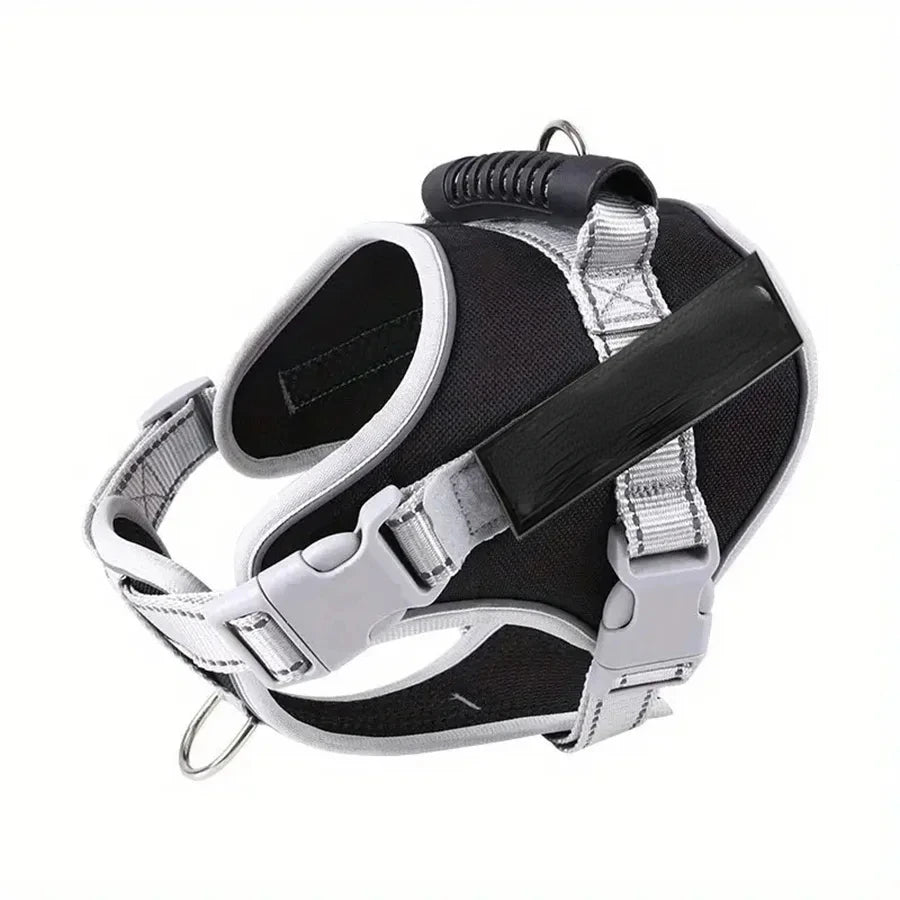 Adjustable Reflective Dog Harness – Small & Medium Pet Vest for Walking