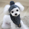 Load image into Gallery viewer, Red Winter Dog Hat & Scarf – Knitted Winter Wear for Puppies
