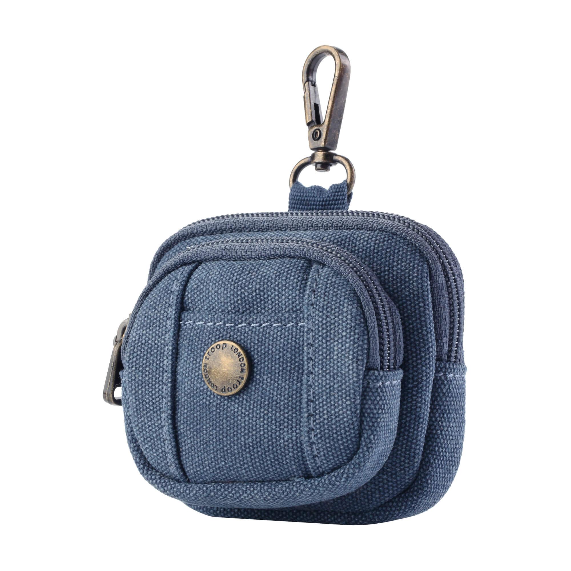 Canvas Mini Dog Walking Bag Charm | Hands-Free Treat & Poo Bag Pouch | 8 Colours