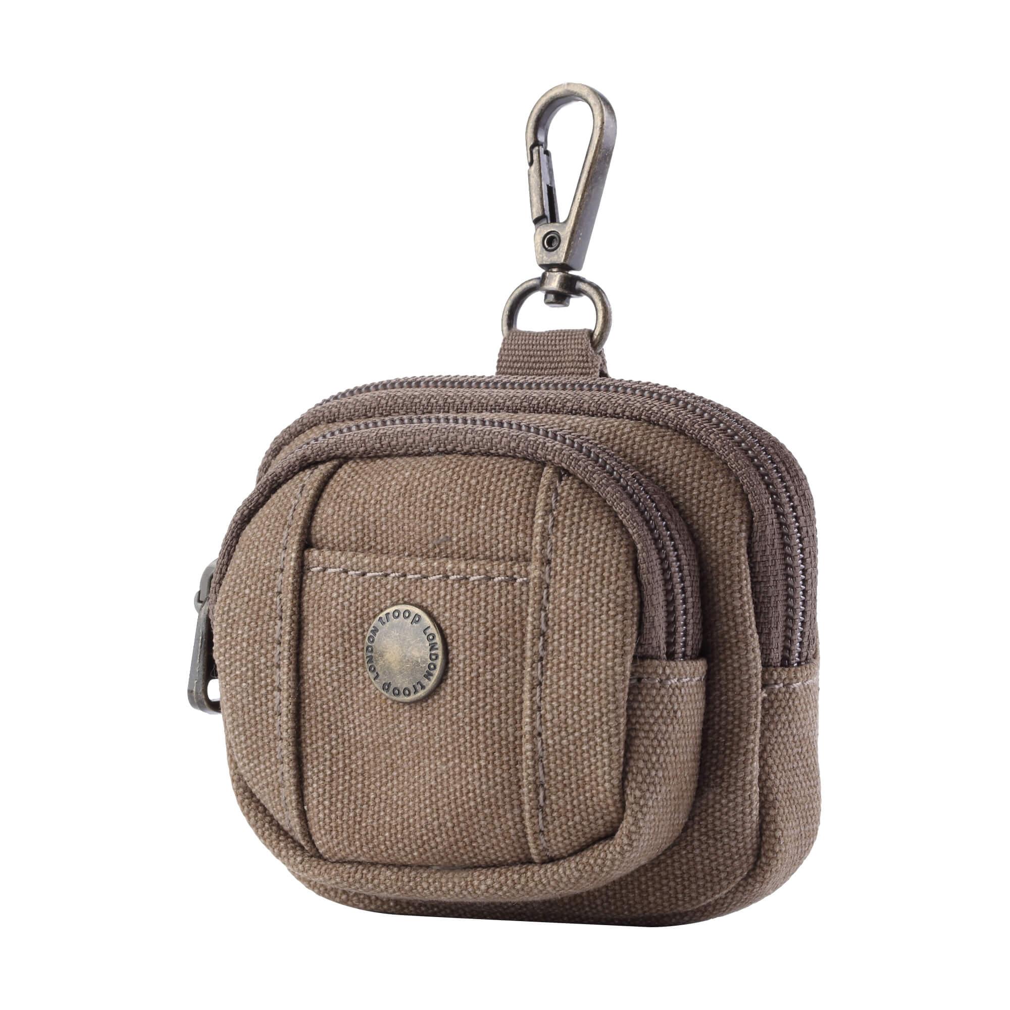 Canvas Mini Dog Walking Bag Charm | Hands-Free Treat & Poo Bag Pouch | 8 Colours