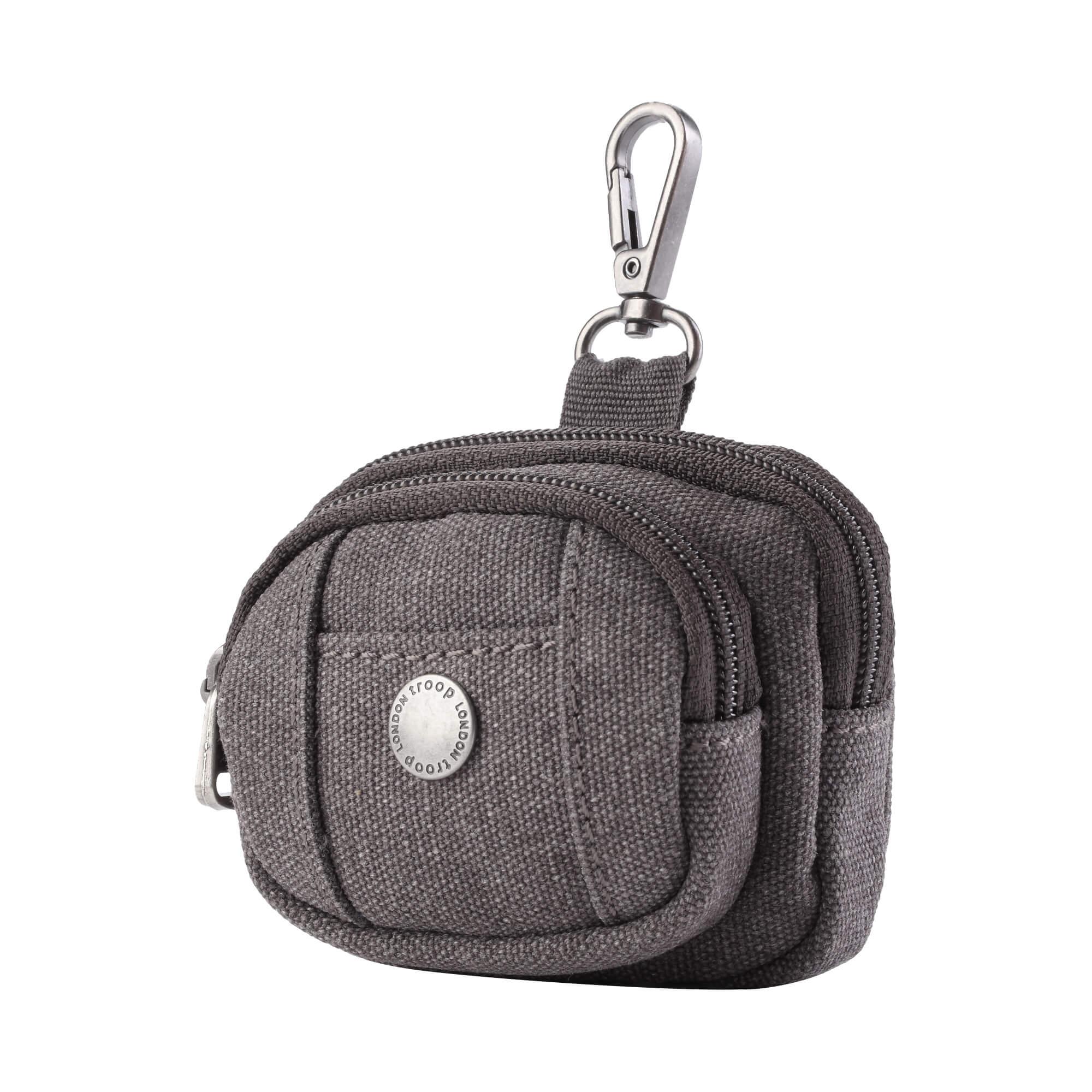 Canvas Mini Dog Walking Bag Charm | Hands-Free Treat & Poo Bag Pouch | 8 Colours