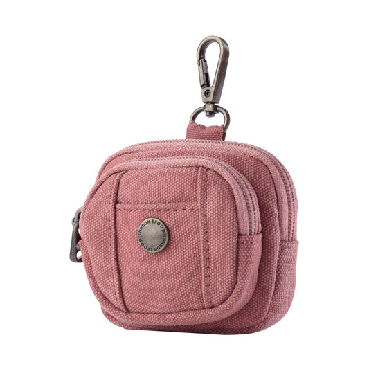 Canvas Mini Dog Walking Bag Charm | Hands-Free Treat & Poo Bag Pouch | 8 Colours