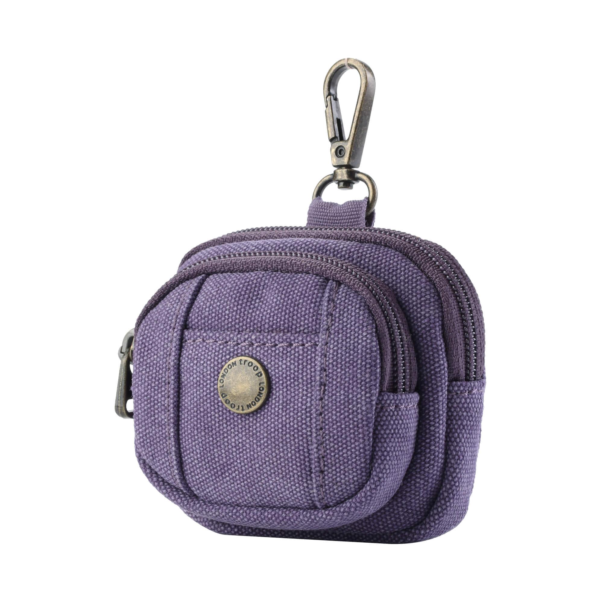 Canvas Mini Dog Walking Bag Charm | Hands-Free Treat & Poo Bag Pouch | 8 Colours