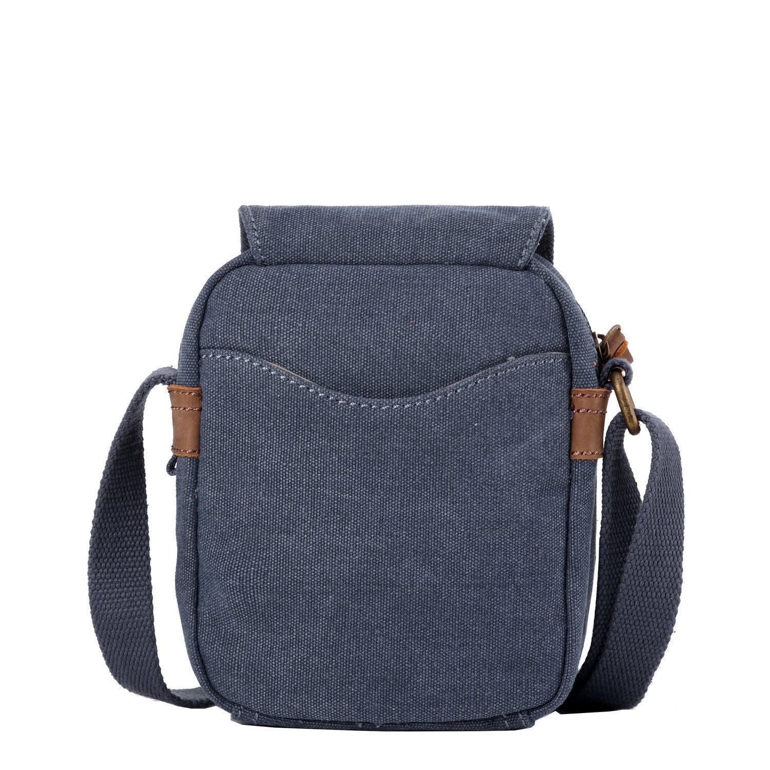 Mini Classic Canvas Across Body Dog Walking Bag | Compact Travel Pouch | 11 Colours