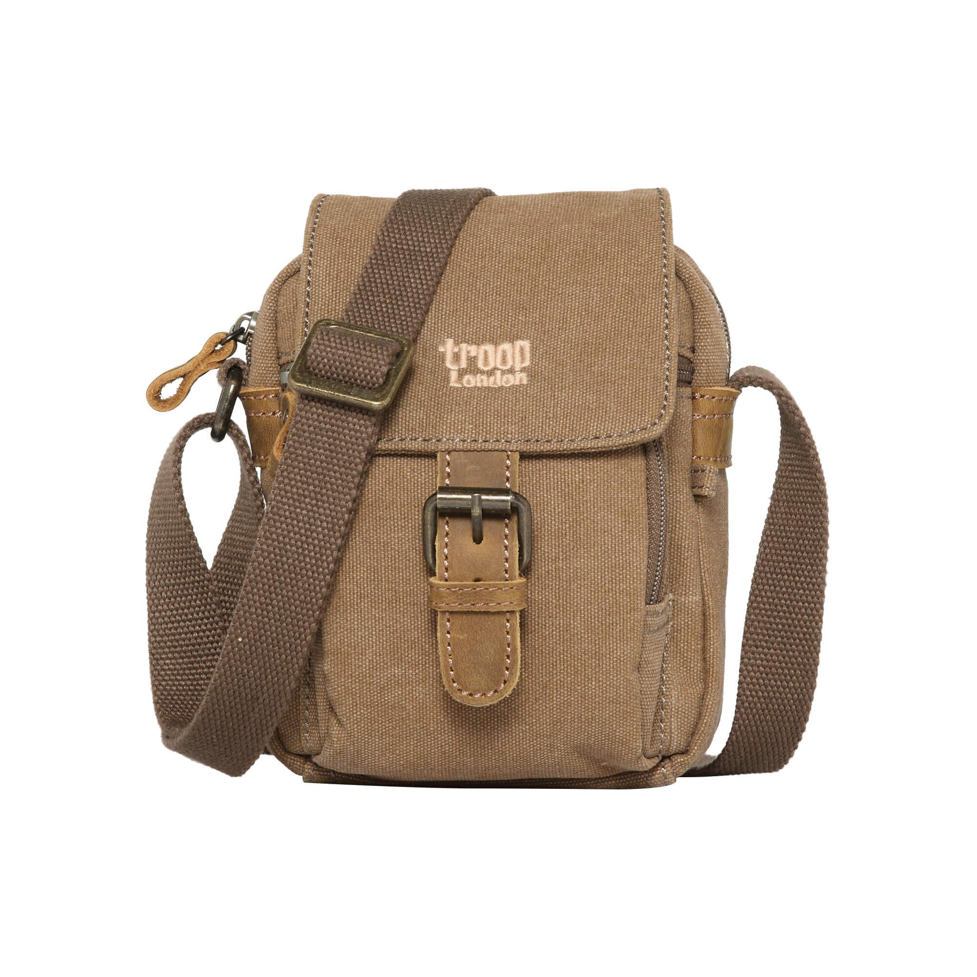 Mini Classic Canvas Across Body Dog Walking Bag | Compact Travel Pouch | 11 Colours