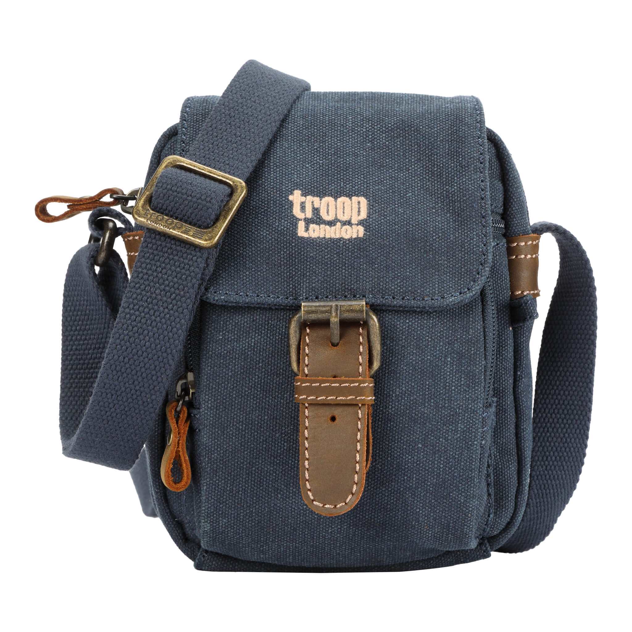 Mini Classic Canvas Across Body Dog Walking Bag | Compact Travel Pouch | 11 Colours