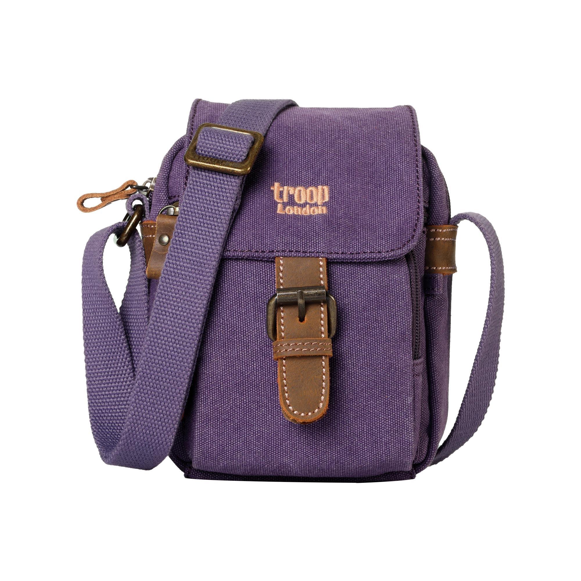 Mini Classic Canvas Across Body Dog Walking Bag | Compact Travel Pouch | 11 Colours
