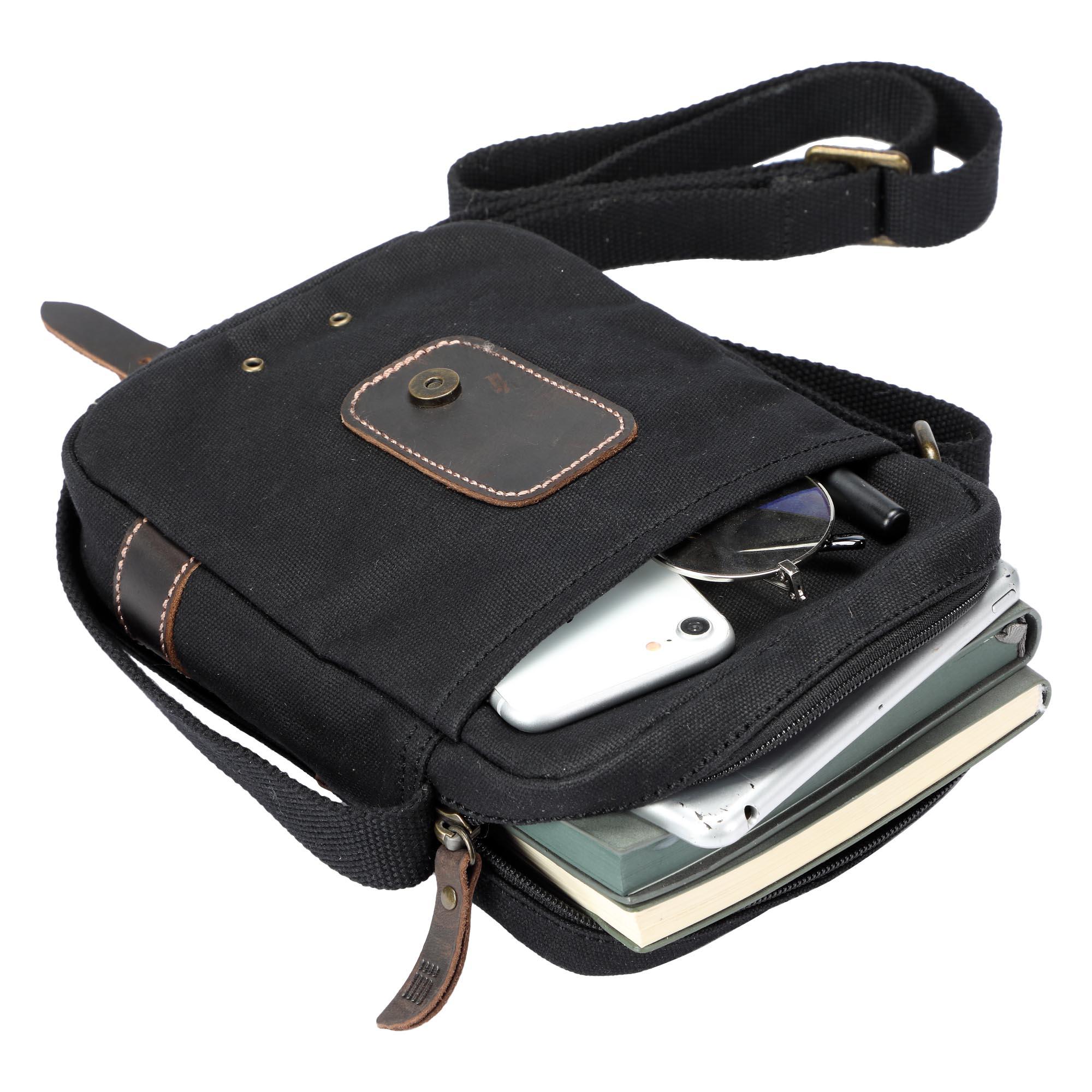 Crossbody Mini Canvas Dog Walking Bag | 2 Colours